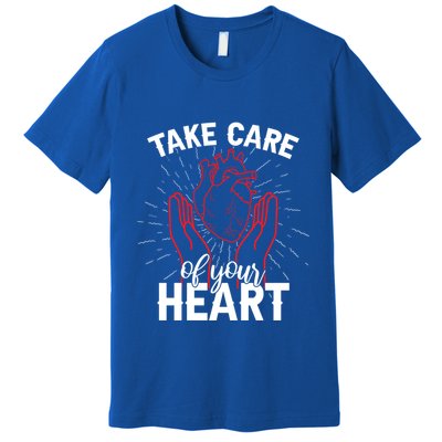 Heart Disease Awareness Month Funny Gift Premium T-Shirt