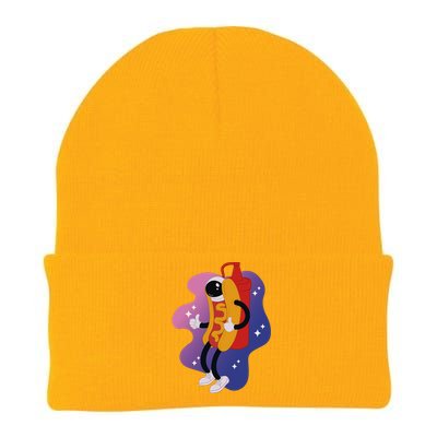 Hot Dog Astronaut Knit Cap Winter Beanie