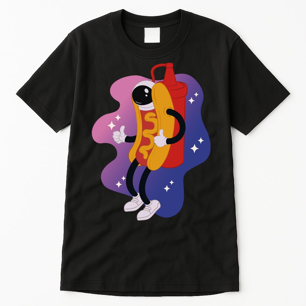 Hot Dog Astronaut Tall T-Shirt