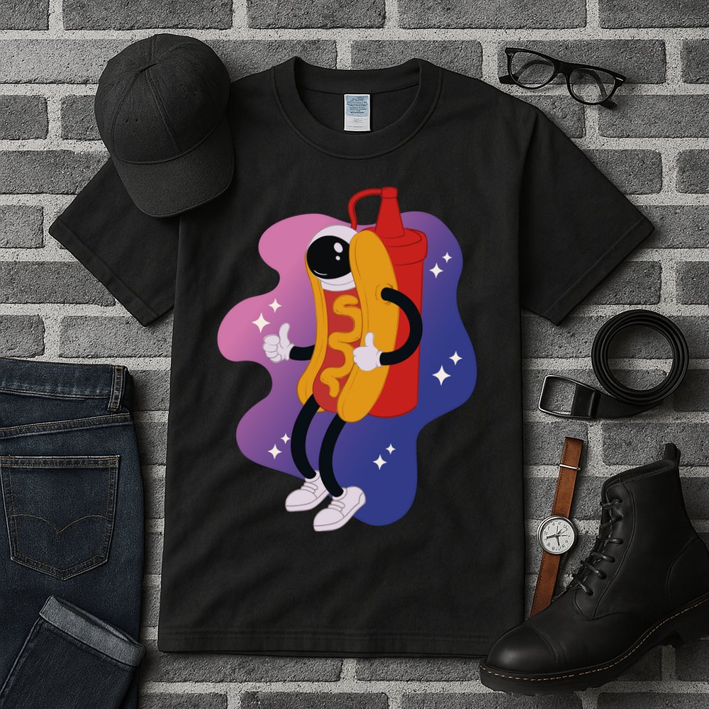 Hot Dog Astronaut Tall T-Shirt
