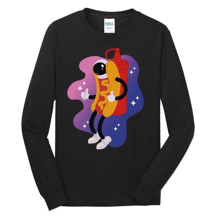 Hot Dog Astronaut Tall Long Sleeve T-Shirt