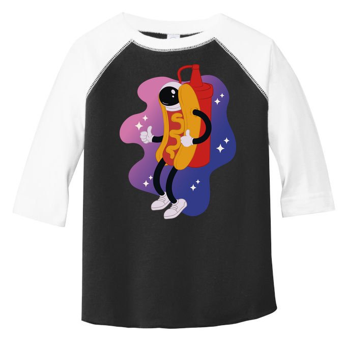 Hot Dog Astronaut Toddler Fine Jersey T-Shirt