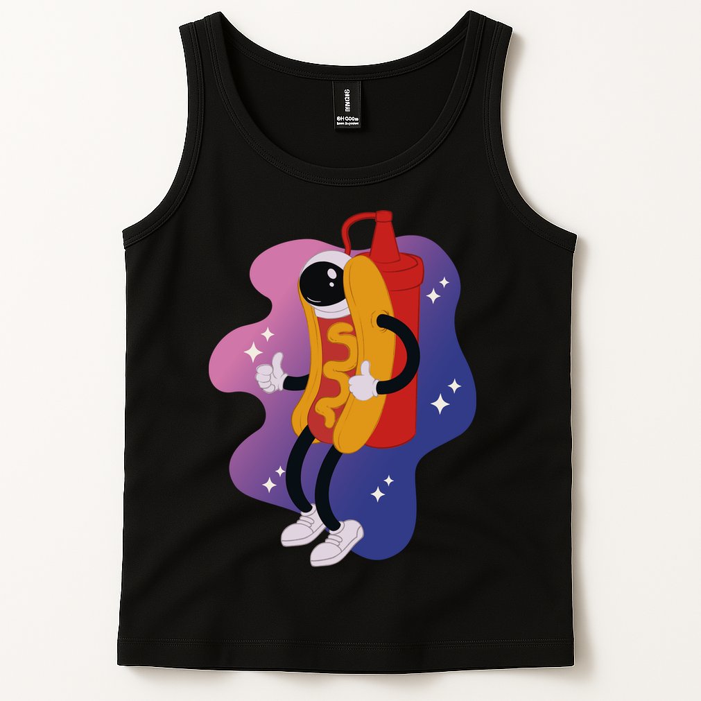 Hot Dog Astronaut Tank Top