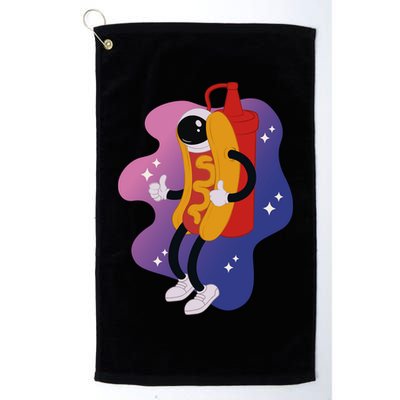Hot Dog Astronaut Golf Towel