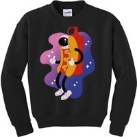 Hot Dog Astronaut Kids Sweatshirt