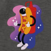 Hot Dog Astronaut Vector Backpack