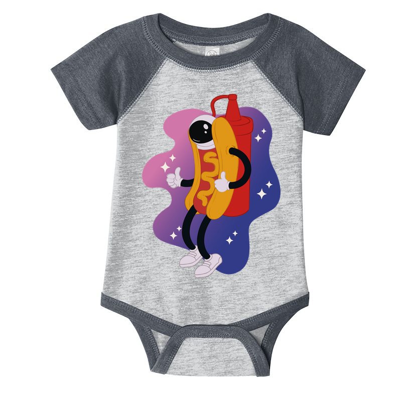 Hot Dog Astronaut Infant Baby Jersey Bodysuit