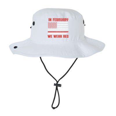 Heart Disease Awareness Month We Wear Red Heart Health Meaningful Gift Legacy Cool Fit Booney Bucket Hat