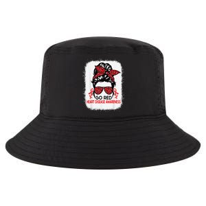 Heart Disease Awareness We Wear Red In February Cool Comfort Performance Bucket Hat