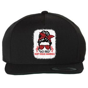 Heart Disease Awareness We Wear Red In February Wool Snapback Cap