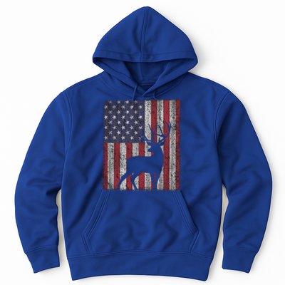 Hunting Deer American Flag Usa Bow Gun Patriotic America Gift Hoodie