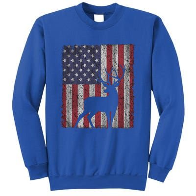 Hunting Deer American Flag Usa Bow Gun Patriotic America Gift Sweatshirt