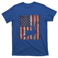 Hunting Deer American Flag Usa Bow Gun Patriotic America Gift T-Shirt