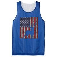 Hunting Deer American Flag Usa Bow Gun Patriotic America Gift Mesh Reversible Basketball Jersey Tank