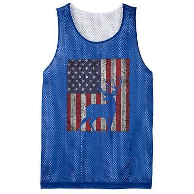 Hunting Deer American Flag Usa Bow Gun Patriotic America Gift Mesh Reversible Basketball Jersey Tank