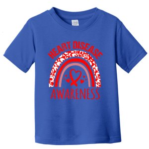 Heart Disease Awareness Red Heart Ribbon Rinbow Gift Toddler T-Shirt