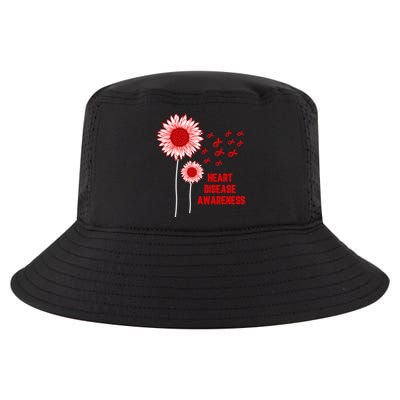 Heart Disease Awareness Red Ribbon Gift Cool Comfort Performance Bucket Hat