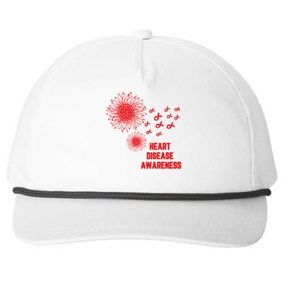 Heart Disease Awareness Red Ribbon Gift Snapback Five-Panel Rope Hat