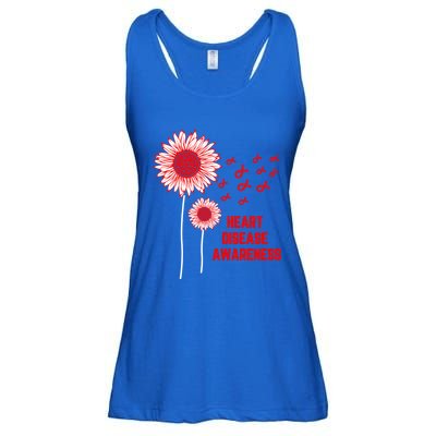 Heart Disease Awareness Red Ribbon Gift Ladies Essential Flowy Tank