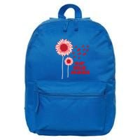 Heart Disease Awareness Red Ribbon Gift 16 in Basic Backpack
