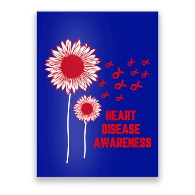 Heart Disease Awareness Red Ribbon Gift Poster