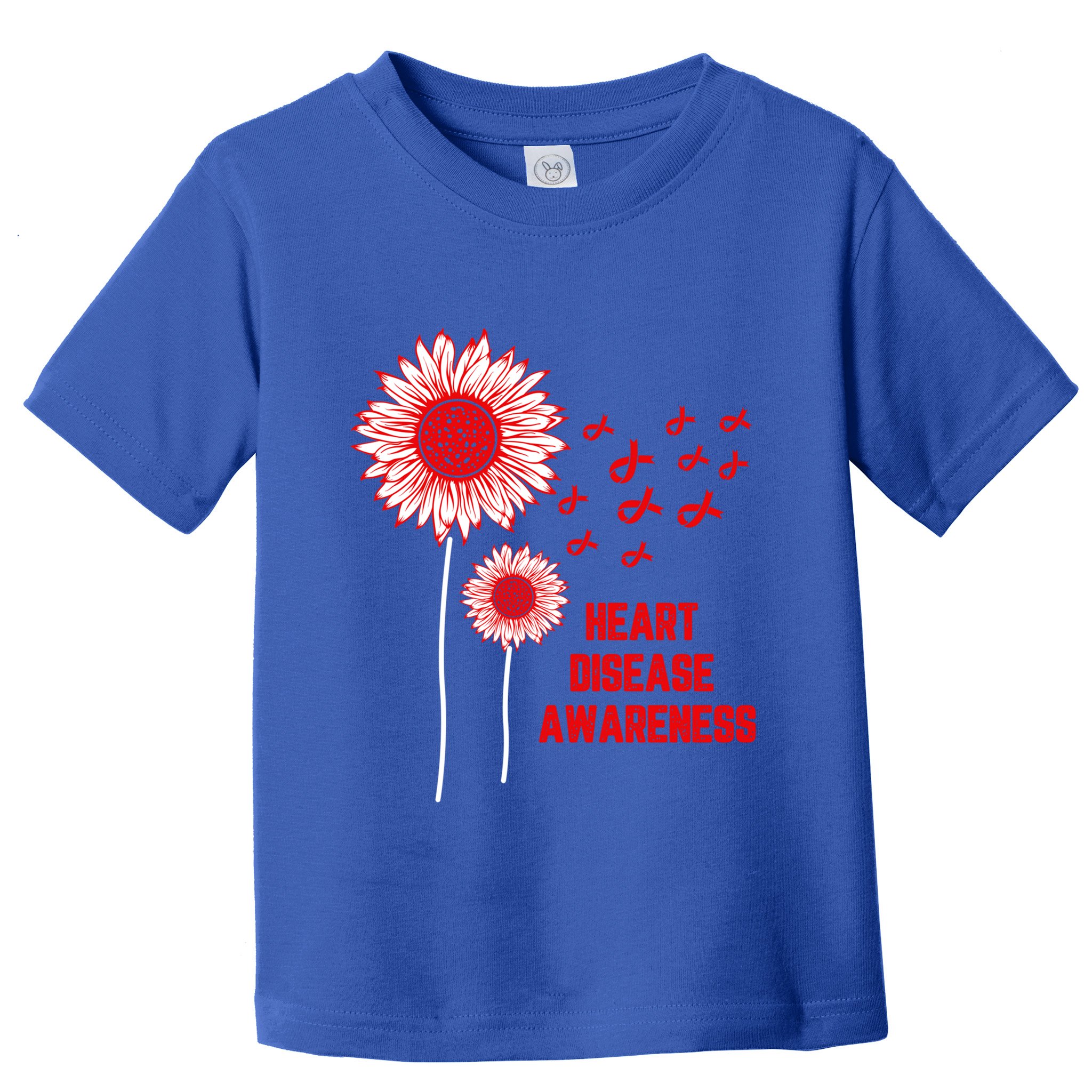 Heart Disease Awareness Red Ribbon Gift Toddler T-Shirt