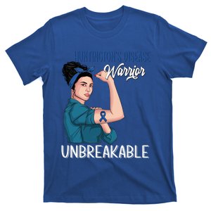 Huntington's Disease Awareness Warrior Unbreakable Meaningful Gift T-Shirt