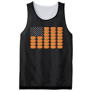 Hot Dog American Flag Mesh Reversible Basketball Jersey Tank