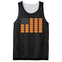 Hot Dog American Flag Mesh Reversible Basketball Jersey Tank