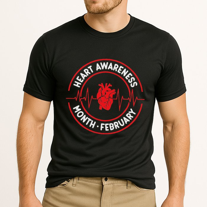 Heart Disease Awareness Month February Squad Chd Month Cooling Performance Crew T-Shirt