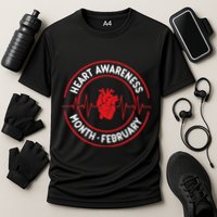 Heart Disease Awareness Month February Squad Chd Month Cooling Performance Crew T-Shirt