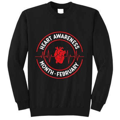 Heart Disease Awareness Month February Squad Chd Month Sweatshirt
