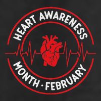 Heart Disease Awareness Month February Squad Chd Month Adult Drive Performance Visor