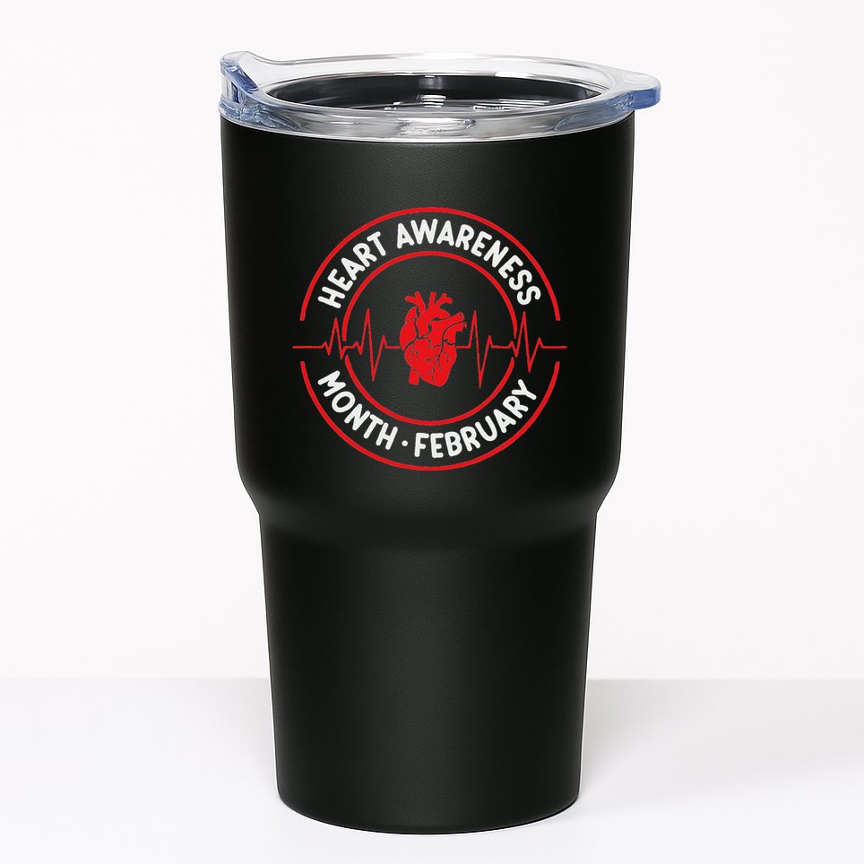 Heart Disease Awareness Month February Squad Chd Month Tumbler