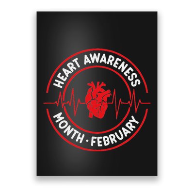 Heart Disease Awareness Month February Squad Chd Month Poster