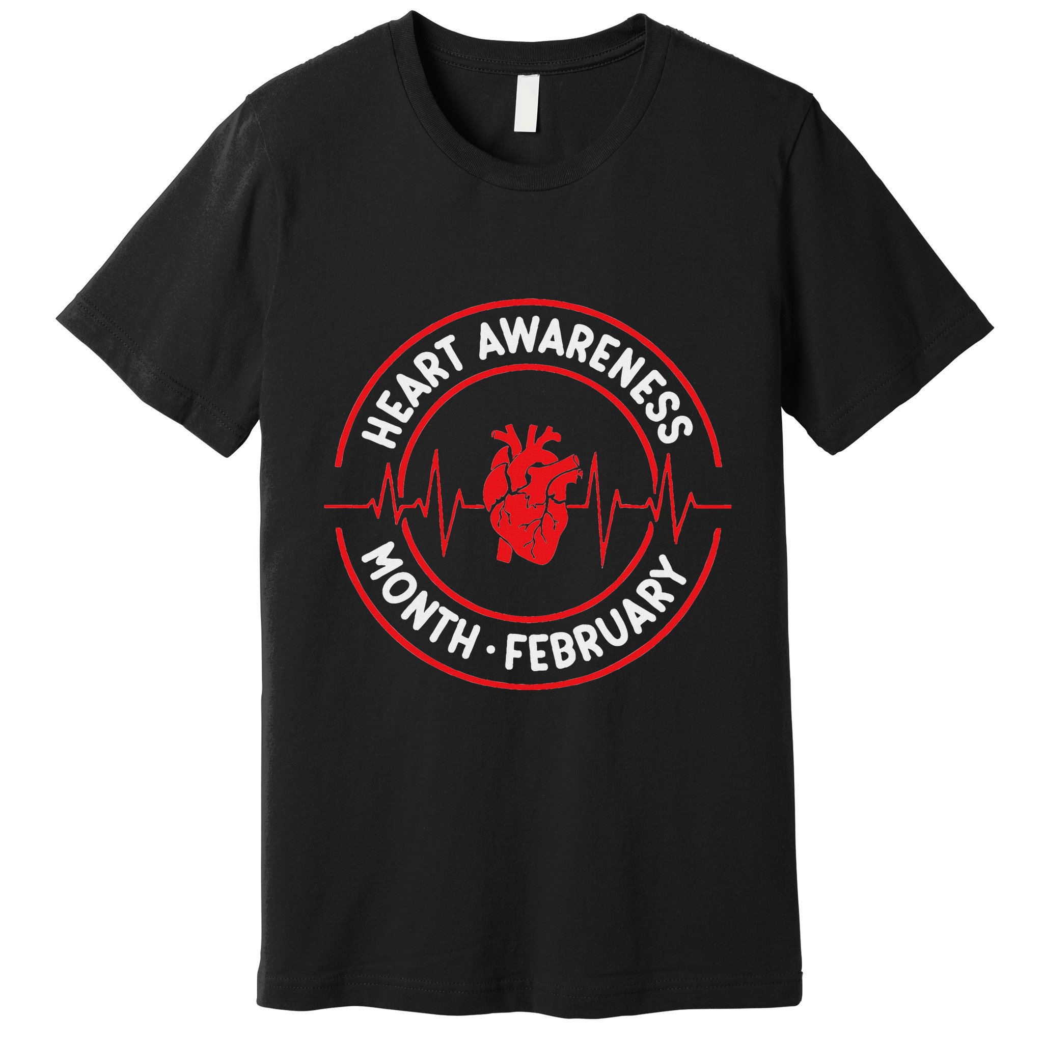 Heart Disease Awareness Month February Squad Chd Month Premium T-Shirt
