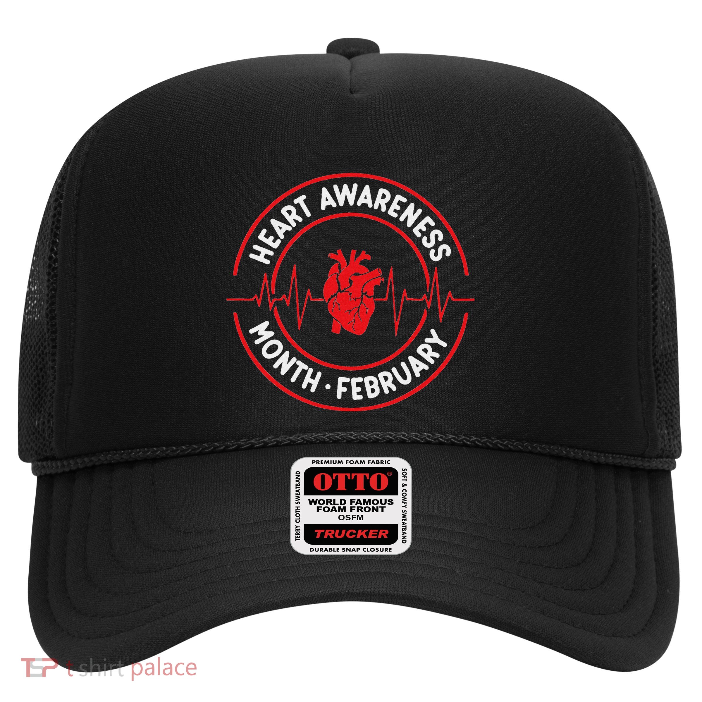 Heart Disease Awareness Month February Squad Chd Month Trucker Hat