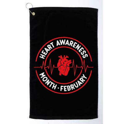 Heart Disease Awareness Month February Squad Chd Month Golf Towel