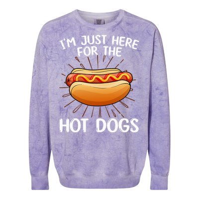 Hot Dog Art Hot Dog Stand Hot Dog Colorblast Crewneck Sweatshirt