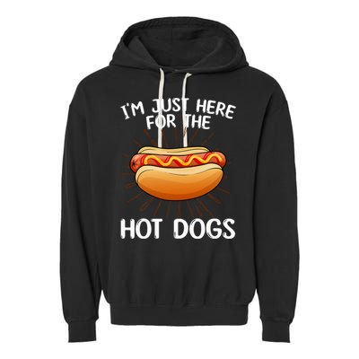 Hot Dog Art Hot Dog Stand Hot Dog Garment-Dyed Fleece Hoodie