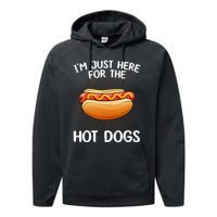 Hot Dog Art Hot Dog Stand Hot Dog Performance Fleece Hoodie