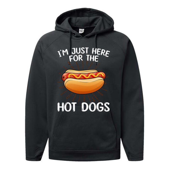 Hot Dog Art Hot Dog Stand Hot Dog Performance Fleece Hoodie