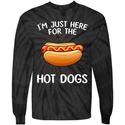 Hot Dog Art Hot Dog Stand Hot Dog Tie-Dye Long Sleeve Shirt