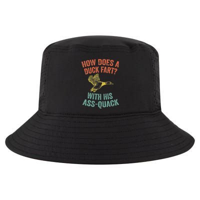 How Does A Duck Fart Funny Duck For Hunters Cool Comfort Performance Bucket Hat