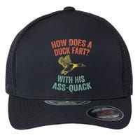 How Does A Duck Fart Funny Duck For Hunters Flexfit Unipanel Trucker Cap