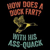 How Does A Duck Fart Funny Duck For Hunters Drawstring Bag