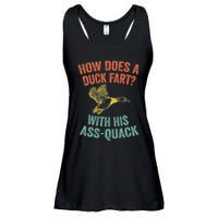 How Does A Duck Fart Funny Duck For Hunters Ladies Essential Flowy Tank