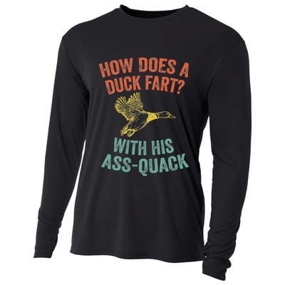 How Does A Duck Fart Funny Duck For Hunters Cooling Performance Long Sleeve Crew