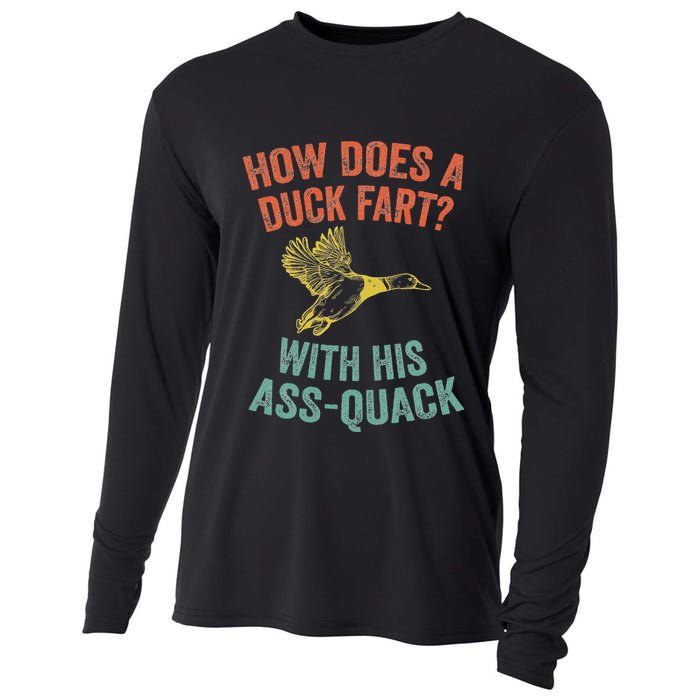How Does A Duck Fart Funny Duck For Hunters Cooling Performance Long Sleeve Crew