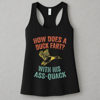 How Does A Duck Fart Funny Duck For Hunters Womens Tank Top